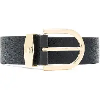 Armani Exchange para mujer. XW002619AF22693UC001 Cinturón Tongue negro (80cm), Casual, Piel, outlet 2026.