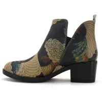 Goby Botas de tobillo 'Gab323' ecru / cognac / negro