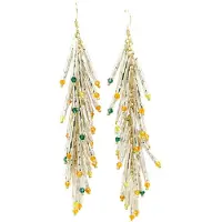 Avant Garde Pendientes 'Jelenaka' blanco