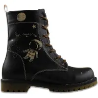 Goby Botas con cordones marrón / negro