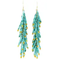 Avant Garde Pendientes 'Dominikama' azul