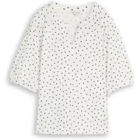 Tom Tailor Blusa azul noche / blanco