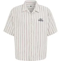 We fashion Camisa rojo vino / blanco