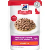 Hill's Pet Nutrition Science Plan Adult - Ternera - Pouch de comida - 12 x 85 g