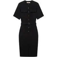 Trussardi Vestido camisero negro