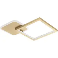 Eglo , lámpara empotrada, LED, 6500 K, IP20, color dorado, color blanco