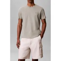 Calvin Klein Ss Slim Supima Logo Tee Shadow Talla: S | Camisetas Básicas Outlet | Hombre