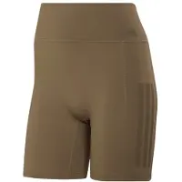 Adidas - Women's Optimé Workout 3-Stripes Short Leggings - Leggings size XXL - Length: 7'', marrón