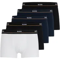 BOSS Calzoncillo boxer 'Essential' navy / azul cobalto / negro / blanco