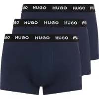 HUGO para hombre. 50469786 Pack 3 bóxers Logo Cintura marino (S), Homewear, Algodón, outlet 2026.
