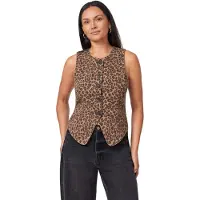 Scotch & Soda The Fitted Vest Leopard Print Talla: XS | Chaquetas Outlet | Mujer