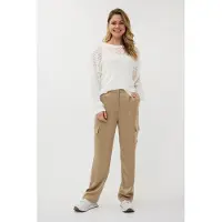 Esqualo Sweater Cotton Sequins Off White Talla: S | Sudaderas con Capucha Outlet | Mujer | Blanco