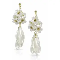 Avant Garde Pendientes blanco