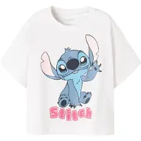 TWO SOON Camiseta 'Stitch' azul / rosa / blanco