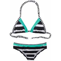 Kangaroos Bikini azul neon / mezcla de colores / negro / blanco