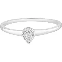Diamant Exquis Anillo plata