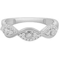 Diamant Exquis Anillo plata