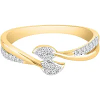Diamant Exquis Anillo 'Ring aus 375 Gelbgold mit Diamant' oro