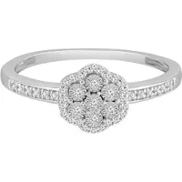 Diamant Exquis Anillo plata