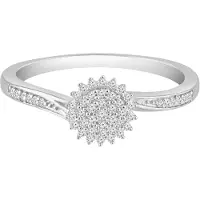 Diamant Exquis Anillo plata