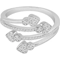 Diamant Exquis Anillo plata