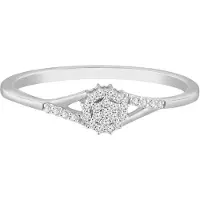 Diamant Exquis Anillo plata