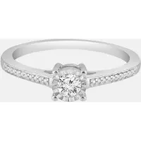 Diamant Exquis Anillo plata