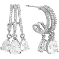 Cala Rose Pendientes plata