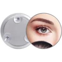 INF Espejo de Maquillaje con Aumento 30x - Blanco, Diseño Portátil con Ventosas