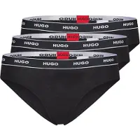 HUGO Braga 'TRIPLET BRIEF STRIPE' rojo / negro / blanco