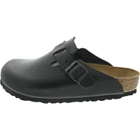 Birkenstock Zapatos abiertos 'Pantolette Herren 60191 Echtleder in schwarz' negro