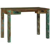 Syfax Escritorio Marrón 112 x 55 x 76 cm Madera sólida recuperada