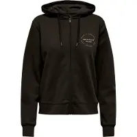 ONLY Sudadera con cremallera deportiva 'ONPCava' chocolate / rosa / blanco