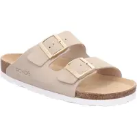 Rohde Zapatos abiertos 'Pantolette Damen 5590 02 Velourleder in beige' beige