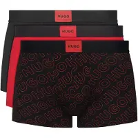 HUGO Calzoncillo boxer 'GALAXY' rojo / negro