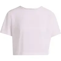 Adidas - Women's Primelift Essentials Workout Boxy Mesh - Camiseta funcional size M, blanco