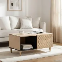 Prolenta Maison Exclusive - Mesa de centro de 80x50x40 cm, fabricada en madera maciza de mango
