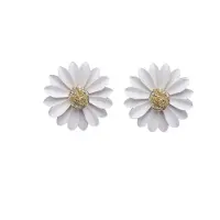 Avant Garde Pendientes 'Violetata' blanco