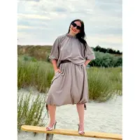 IUnique Falda 'Pirate-Style Skirt Pants' gris