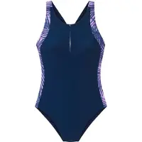 LASCANA Bañador de natación marino / azul claro / lavanda