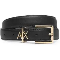 Armani Exchange para mujer. 9411824R75900020 Cinturón de piel negro (80cm), Casual, Clásico, outlet 2026.