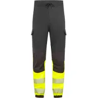 Portwest Pantalones de jogging Pw3 Modaflame Hvo, clase 1, para hombre, talla XXL, color /amarillo, marca