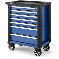 OEM Carro transportador de alta capacidad, color azul, con capacidad para 7 cargas, dimensiones de 76,5 cm, tipo carro transportador, con 4 ruedas, carga máxima de 190 kg