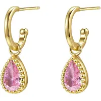 Hey Happiness Pendientes 'October Birthstone' oro