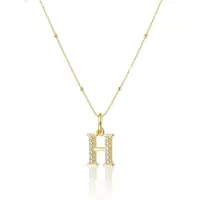 Hey Happiness Cadena 'Letter H' oro