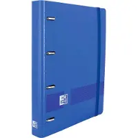 Oxford Hamelin Carpeta 4 Anillas A4+ Polifoam Plástico Con Goma Incluye Rejilla 5x5 Recambio Con 5 Bandas Live &amp; Go