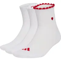 Adidas adidasPack de 3 pares de calcetines estampados 40-42 White / Better Scarlet / Black Mujer