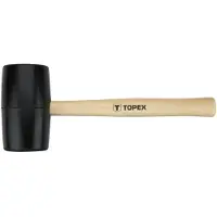 Topex Martillo de goma 02A345, 337 mm de longitud, 63 mm de diámetro, peso: 680 g