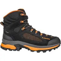Lowa - Zapatillas de senderismo Hombre - Corvara GTX Mid Black/Orange de Cuero - Talla 42 - Negro