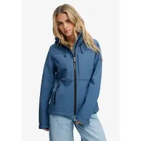Superdry para mujer. W5012069A Chaqueta softshell Hooded Classic Trekker azul (S), Casual, Impermeable, outlet 2026.